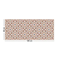 Tapis antidérapant - Marsiho - vinyle - int./ext. - Orange - 50x200cm