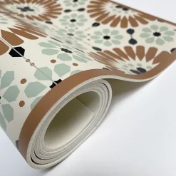 Tapis antidérapant - Marsiho - vinyle - int./ext. - Multicolore - 120x200cm