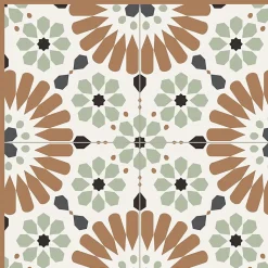 Tapis antidérapant - Marsiho - vinyle - int./ext. - Multicolore - 50x120cm