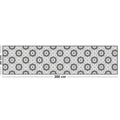 Tapis antidérapant - Marsiho - vinyle - int./ext. - Gris - 50x200cm
