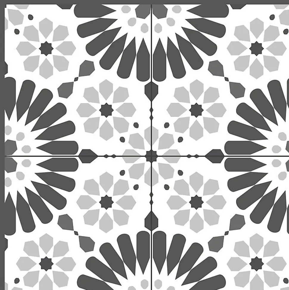 Tapis antidérapant - Marsiho - vinyle - int./ext. - Gris - 50x200cm