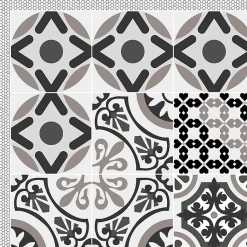 Tapis antidérapant - Naples - vinyle - int./ext. - Multicolore - 50x120cm