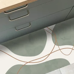 Tapis antidérapant - Organique - vinyle - int./ext. - Vert - 50x200cm