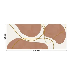 Tapis antidérapant - Organique - vinyle - int./ext. - Orange - 50x200cm
