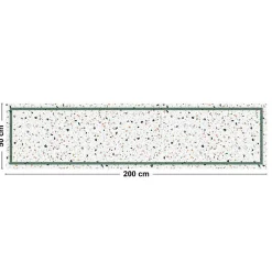 Tapis antidérapant - Terrazzo - vinyle - int./ext. - Multicolore - 50x200cm