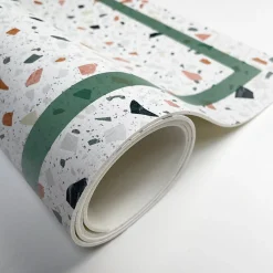 Tapis antidérapant - Terrazzo - vinyle - int./ext. - Multicolore - 50x200cm