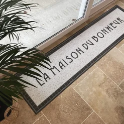 Tapis antidérapant - Tesselle - vinyle - int./ext. - Gris - 50x200cm