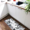 Tapis antidérapant - Végétal - vinyle - int./ext. - Noir - 50x200cm