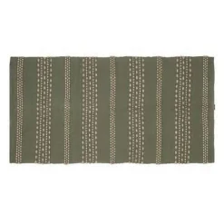 Tapis authentique en coton (70x140 cm - Vert Olive)