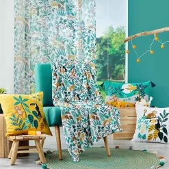 Tapis Baloo - tapis rond à pompons - Douceur d'Intérieur - Tapis