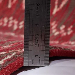 Tapis berbère tissé motifs tribaux LYN1 BERBI, rouge