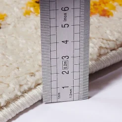 Tapis berbère tissé motifs tribaux LYN5 OURIKA A, Multicolore