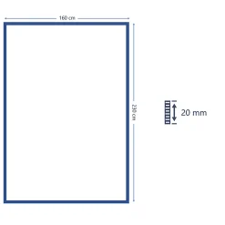 Tapis bi-fabric jaune GoodHome L.230 x l.160 cm