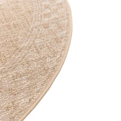 Tapis Boyoz intérieur et extérieur tissé beige et blanc ⌀80 cm GoodHome