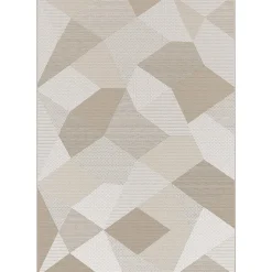 Tapis Burbridge GoodHome beige L.170 x L.120 cm