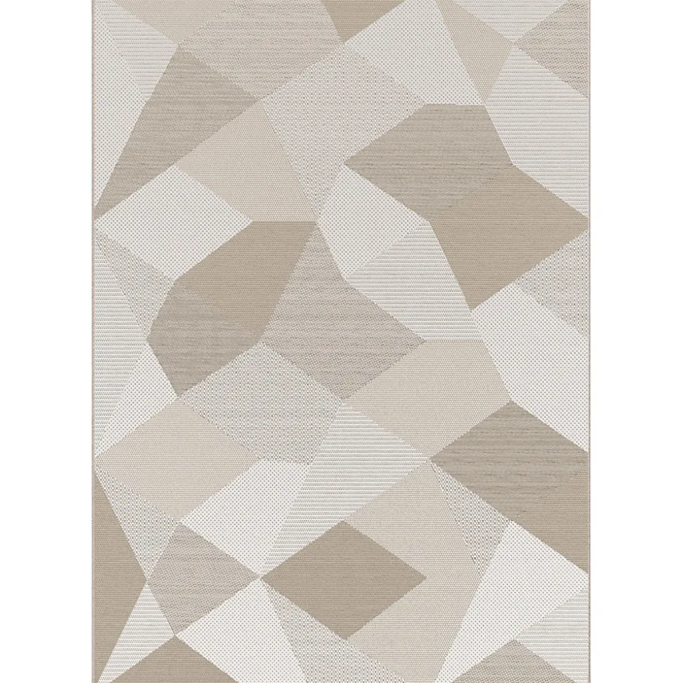 Tapis Burbridge GoodHome beige L.170 x L.120 cm