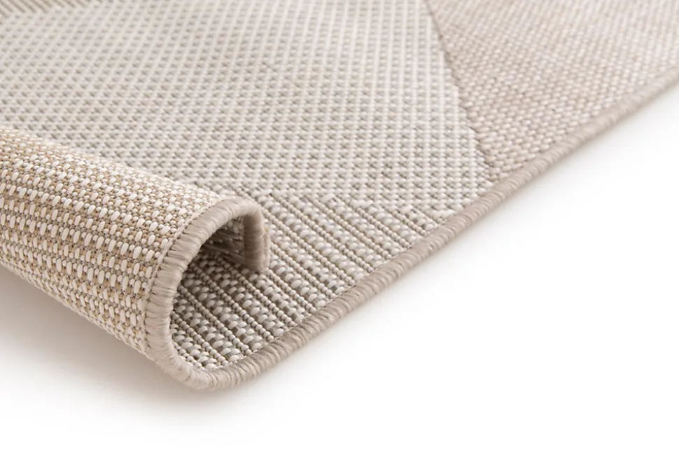 Tapis Burbridge GoodHome beige L.170 x L.120 cm