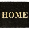 Tapis coco blanchi imprimé home 40 x 60 cm