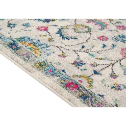 Tapis coloré pour salon ethnique rectangle berbère Athlone 190x133 CM - Multicolore