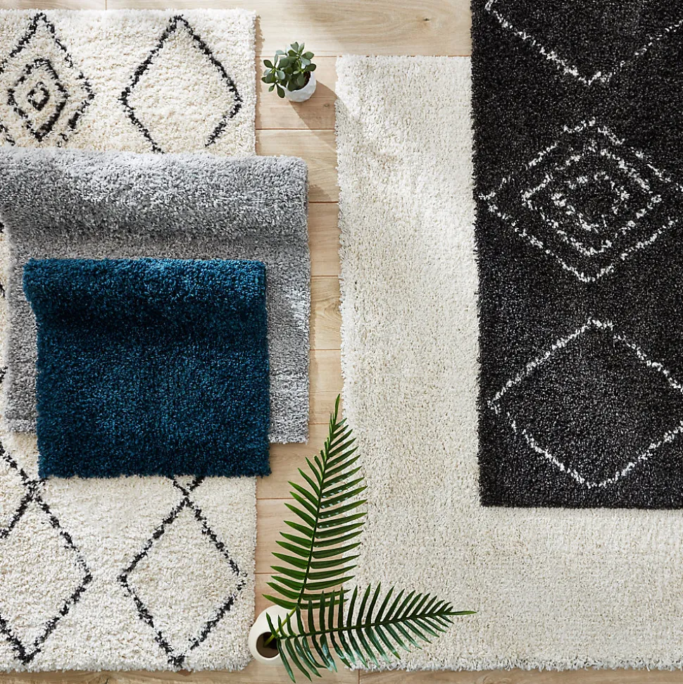 Tapis Coltrane GoodHome blanc cassé L.230 x L.160 cm