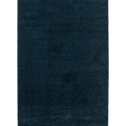 Tapis Coltrane GoodHome bleu foncé L.230 x L.160 cm