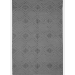 Tapis contemporain bouclette 120 x 180 cm gris