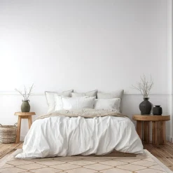 Tapis coton berbère Deko & co 120 x170 cm beige