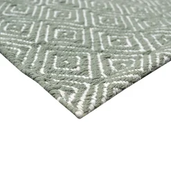 Tapis coton Diamond GoodHome 80 x 150 cm taupe