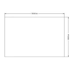 Tapis coton Diamond GoodHome 80 x 150 cm noir et blanc