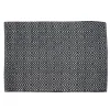 Tapis coton Diamond GoodHome L.230 x l.160 cm noir & blanc