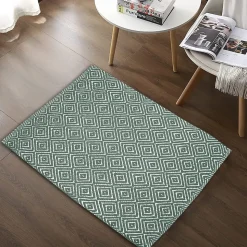 Tapis coton Diamond GoodHome 60 x 90 cm taupe