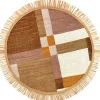 Tapis de coton multicolor 180 cm diam.