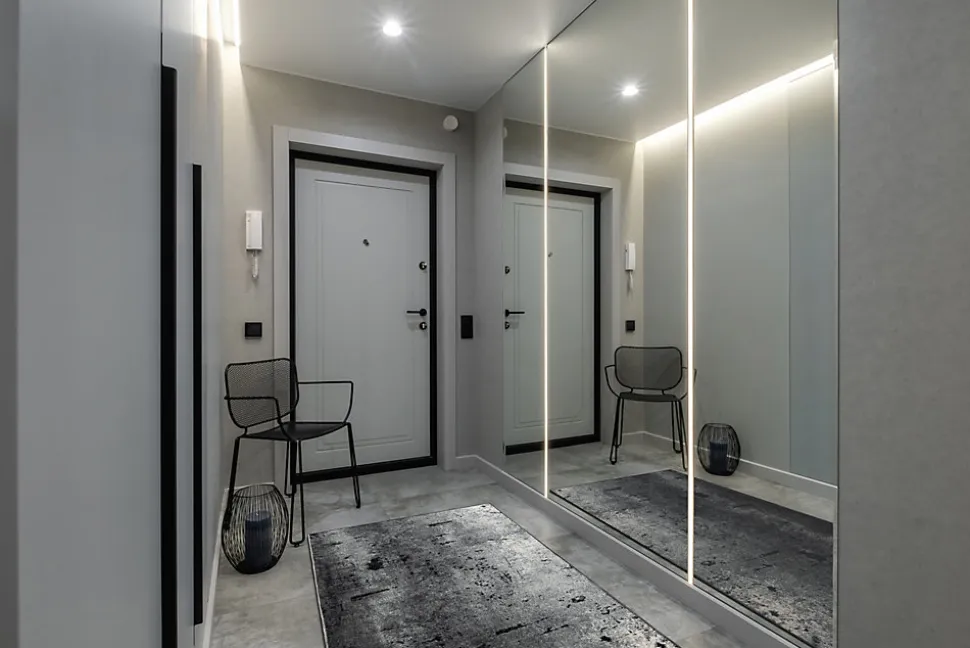 Tapis De Couloir Antidérapant Marl Béton La Gomme Gris 100 cm 100x720 cm 202080 1 szt.