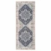Tapis de couloir bleu 80 x 200 cm