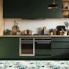 Tapis de cuisine absorbant en vinyle antidérapant Green Palms 50x120