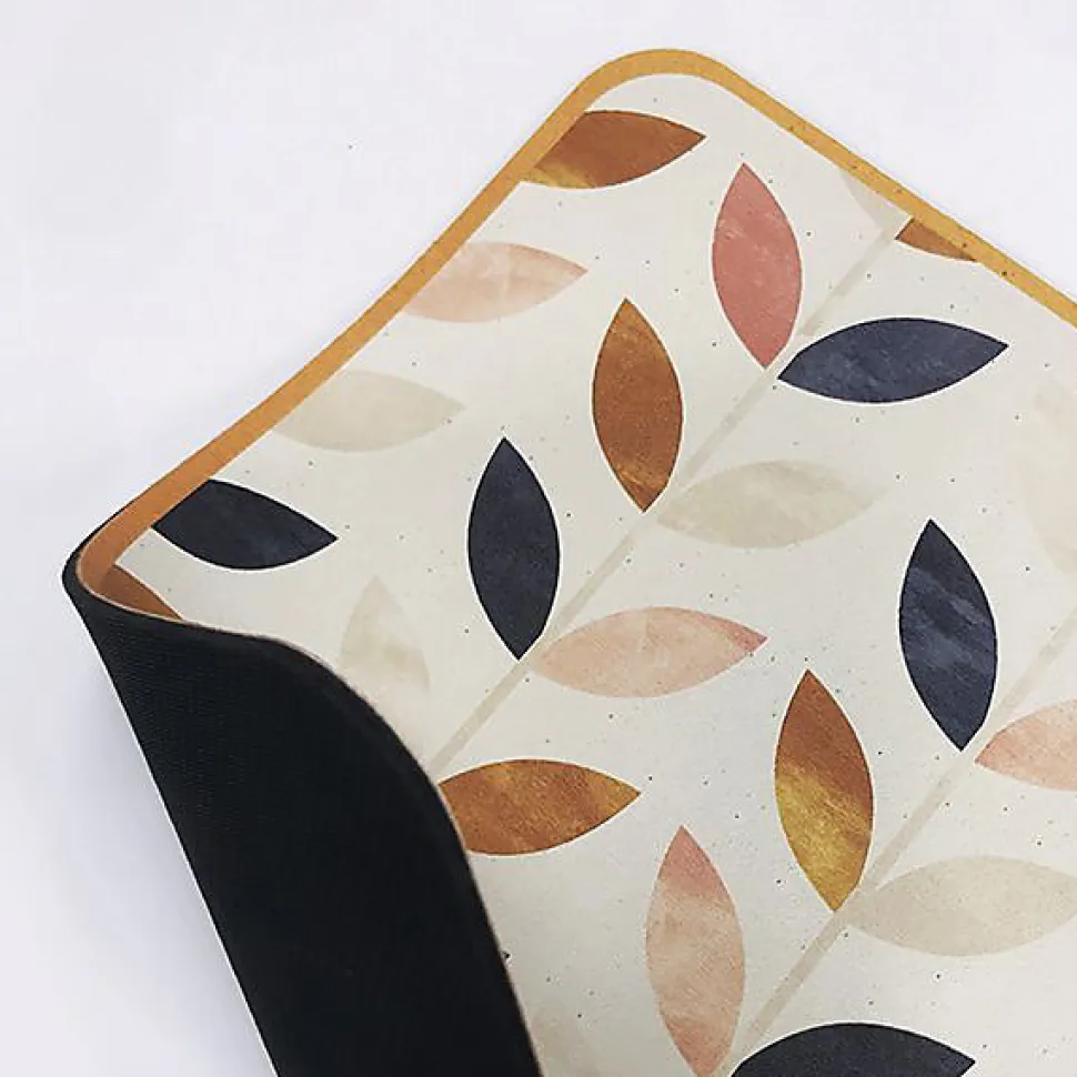 Tapis de cuisine absorbant en vinyle antidérapant Copper Leaves 50x120