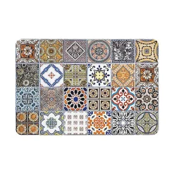 Tapis de cuisine absorbant en vinyle antidérapant Seville Tiles 50x120