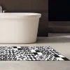 Tapis de Cuisine antidérapant en Vinyle Carreaux Noirs et Blancs 50x240 cm