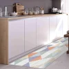 Tapis de Cuisine antidérapant en Vinyle Bois Coloré 50x120 cm