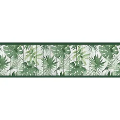 Tapis de Cuisine antidérapant en Vinyle Vert des Tropiques 50x180 cm