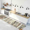 Tapis de Cuisine antidérapant en Vinyle Bois Vintage 50x180 cm