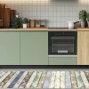 Tapis de Cuisine antidérapant en Vinyle Bois Rustique 50x240