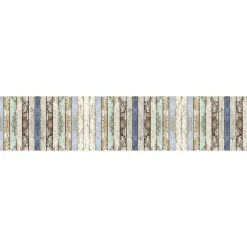 Tapis de Cuisine antidérapant en Vinyle Bois Rustique 50x240