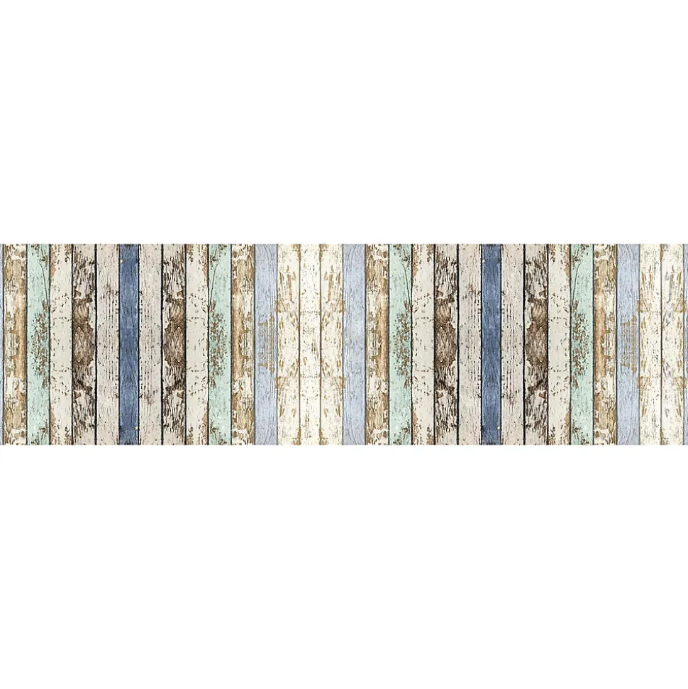 Tapis de Cuisine antidérapant en Vinyle Bois Rustique 50x180