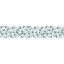 Tapis de Cuisine antidérapant en Vinyle Triangles 50x300