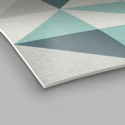 Tapis de Cuisine antidérapant en Vinyle Triangles 50x240