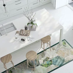 Tapis de Cuisine antidérapant en Vinyle Composition Exotique 240x50 cm
