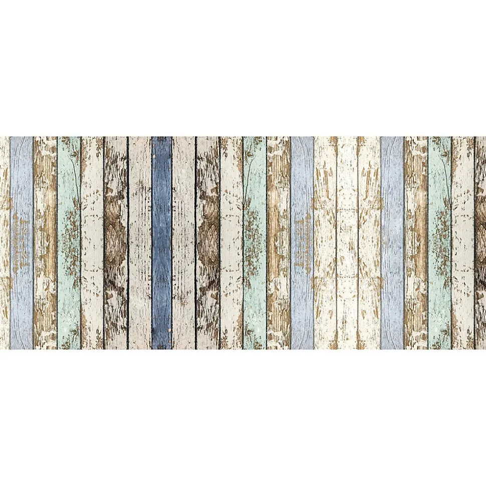 Tapis de Cuisine antidérapant en Vinyle Bois Rustique 50x120