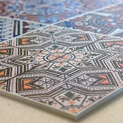Tapis de Cuisine antidérapant en Vinyle Tuiles de Printemps 50x180 cm