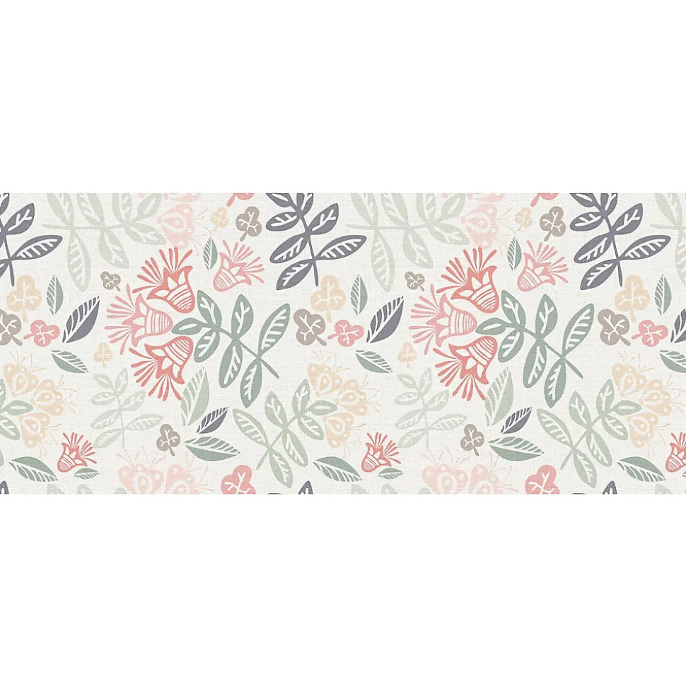 Tapis de Cuisine antidérapant en Vinyle Tissu Floral 50x120